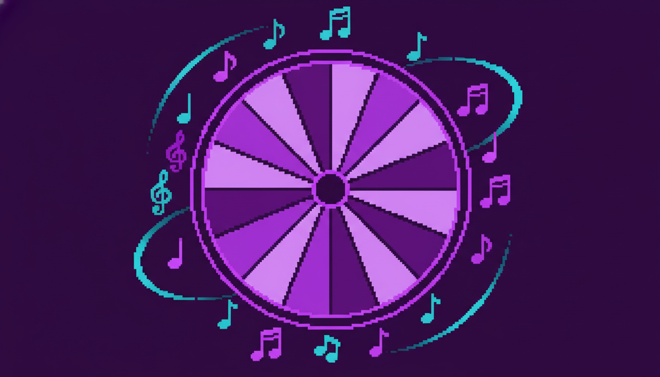 Circular diagram showing all twelve musical keys arranged by fifths