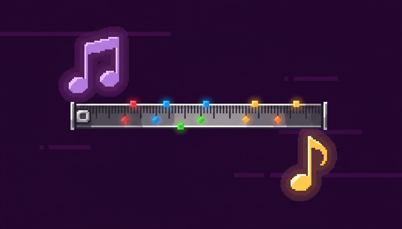 Diagram showing music intervals on a piano keyboard and staff notation